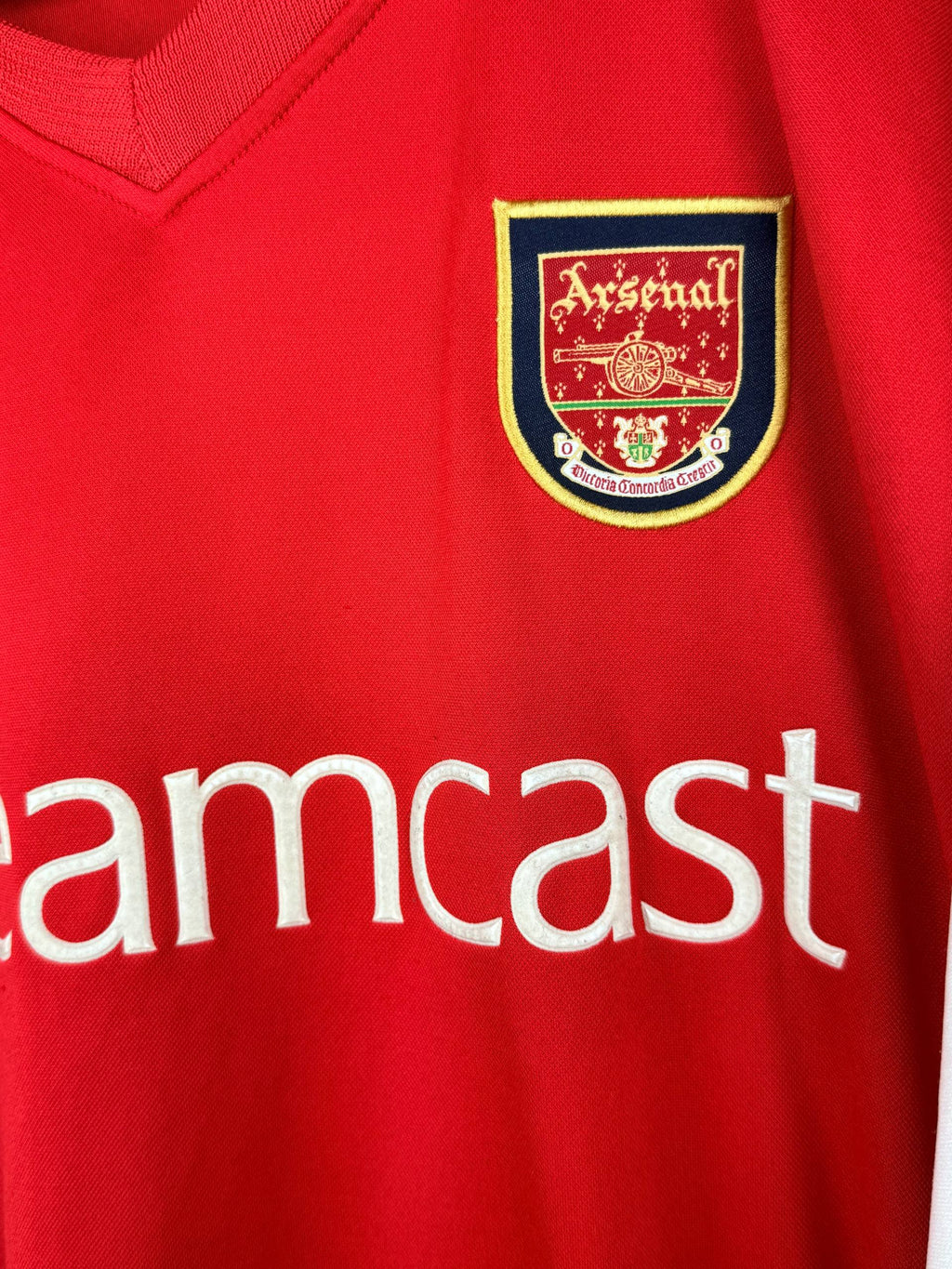 ARSENAL 2000/2002 HOME SHIRT #10 BERGKAMP [L]