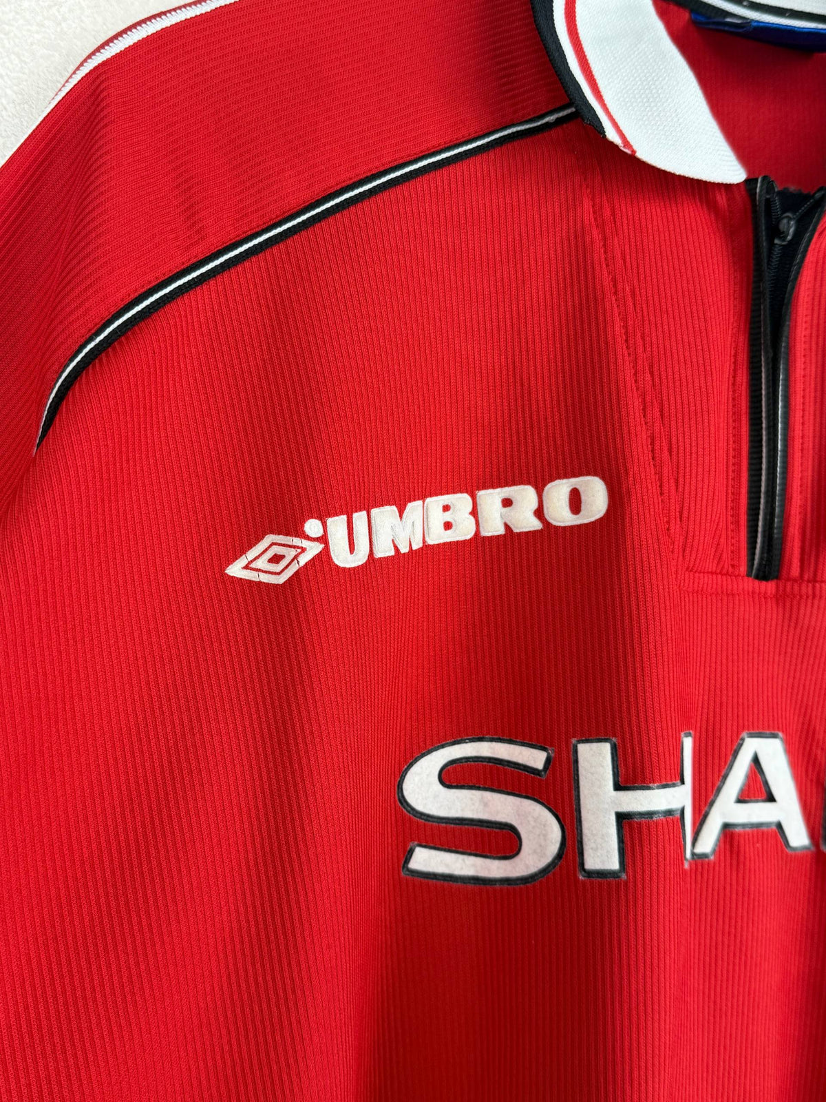 MANCHESTER UNITED 1998/2000 HOME SHIRT #20 SOLSKJAER [XL]
