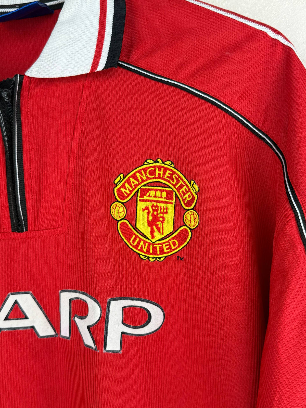 MANCHESTER UNITED 1998/2000 HOME SHIRT #20 SOLSKJAER [XL]