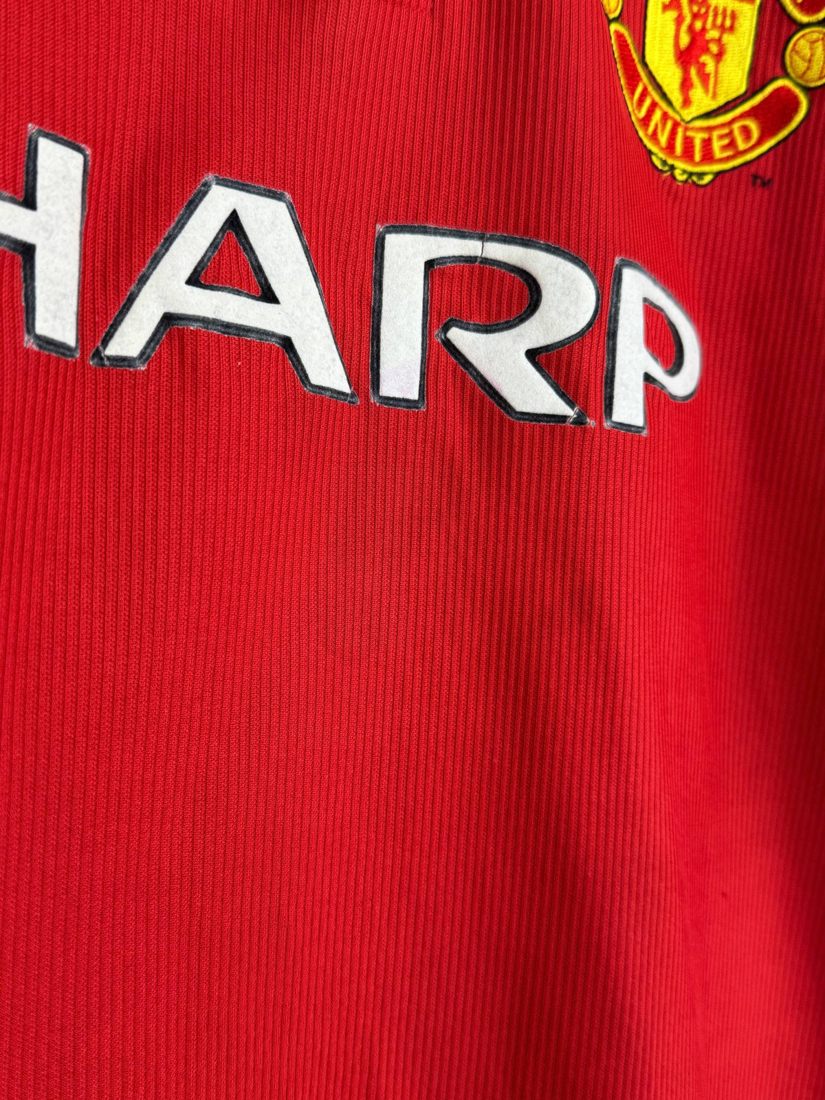 MANCHESTER UNITED 1998/2000 HOME SHIRT #20 SOLSKJAER [XL]