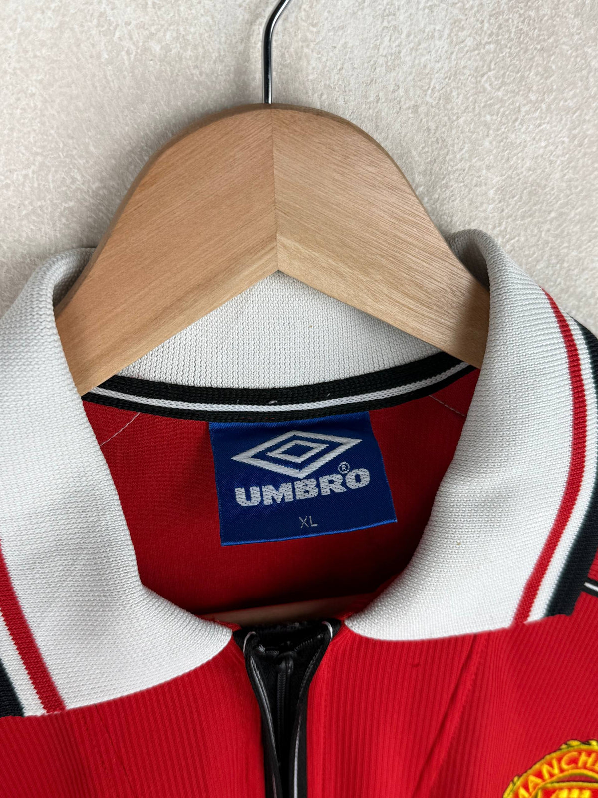 MANCHESTER UNITED 1998/2000 HOME SHIRT #20 SOLSKJAER [XL]
