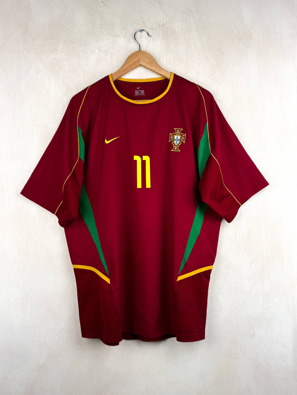 PORTUGAL 2002/2004 HOME SHIRT #11 C.RONALDO [XL]