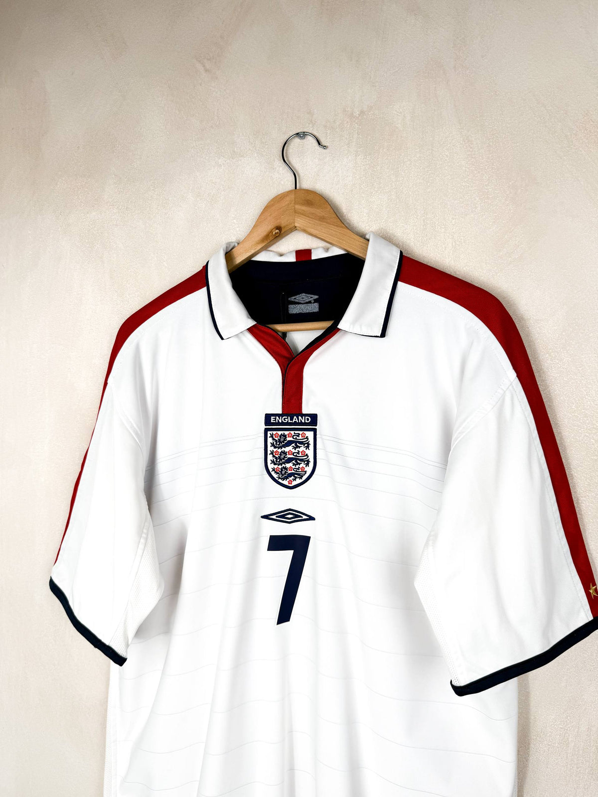 ENGLAND 2003/2005 HOME SHIRT #7 BECKHAM [XL]