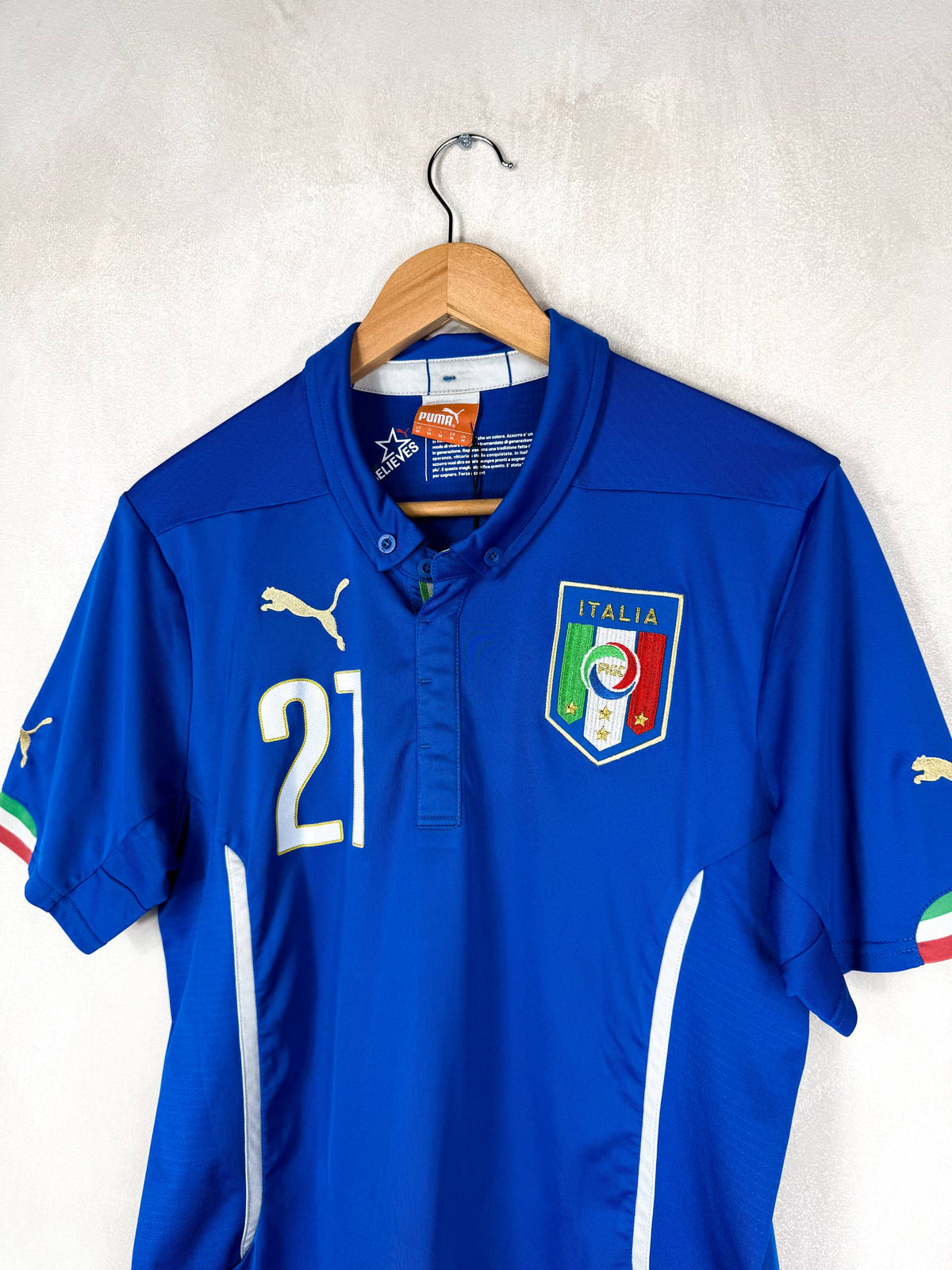 ITALY 2014/2015 HOME SHIRT #21 PIRLO [M]