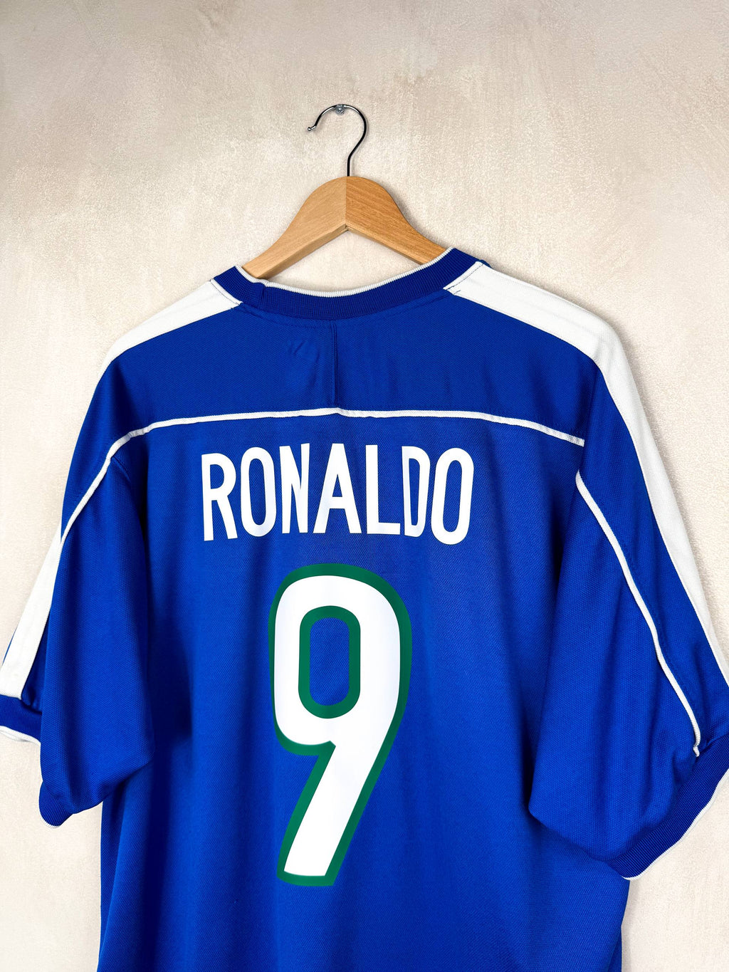 BRAZIL 1998/2000 AWAY SHIRT #9 RONALDO [XL]