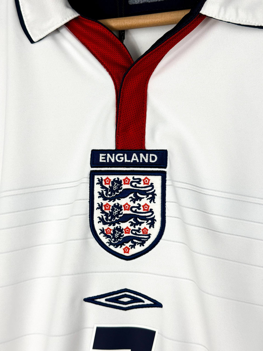 ENGLAND 2003/2005 HOME SHIRT #7 BECKHAM [XL]