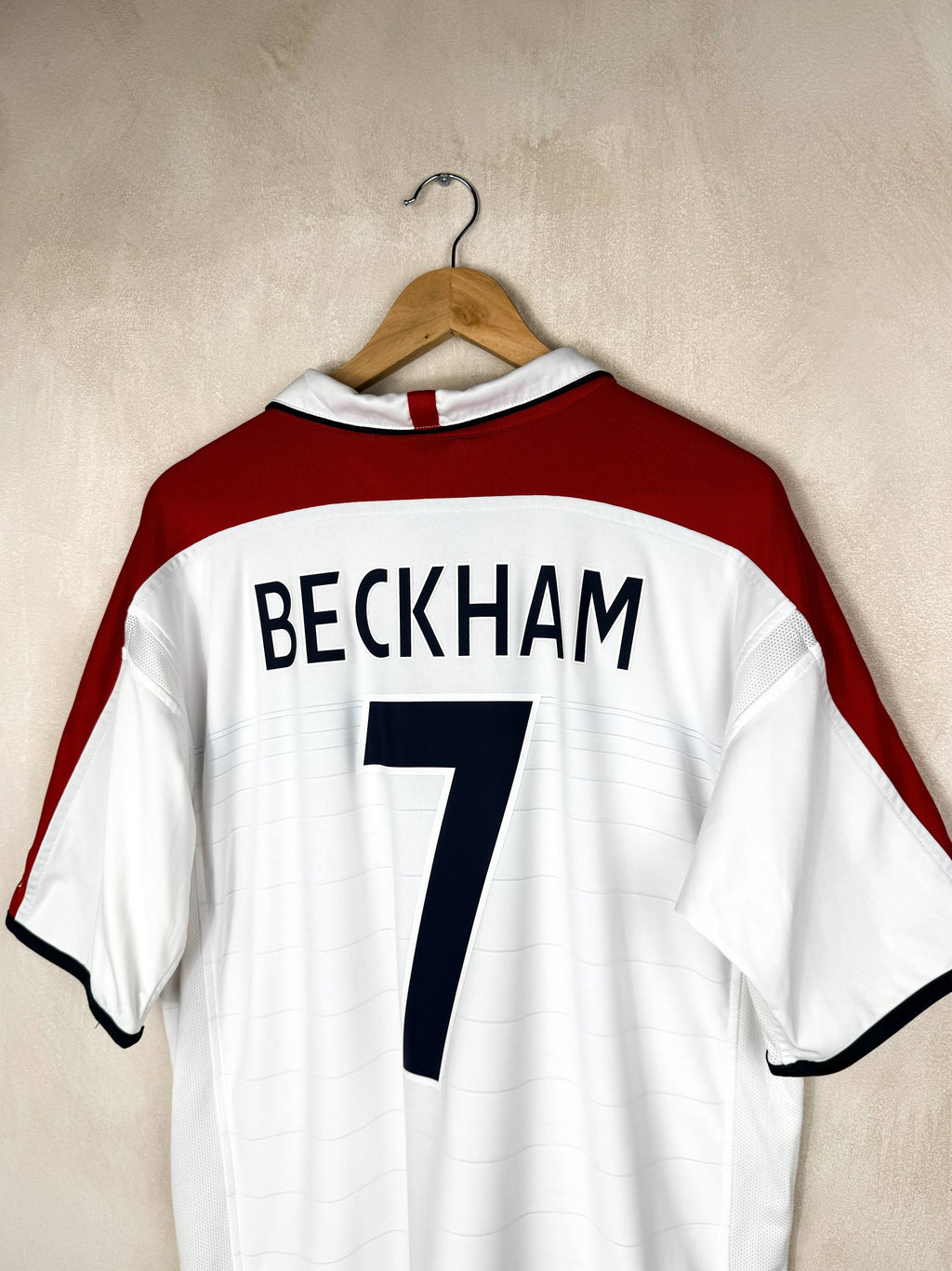 ENGLAND 2003/2005 HOME SHIRT #7 BECKHAM [XL]
