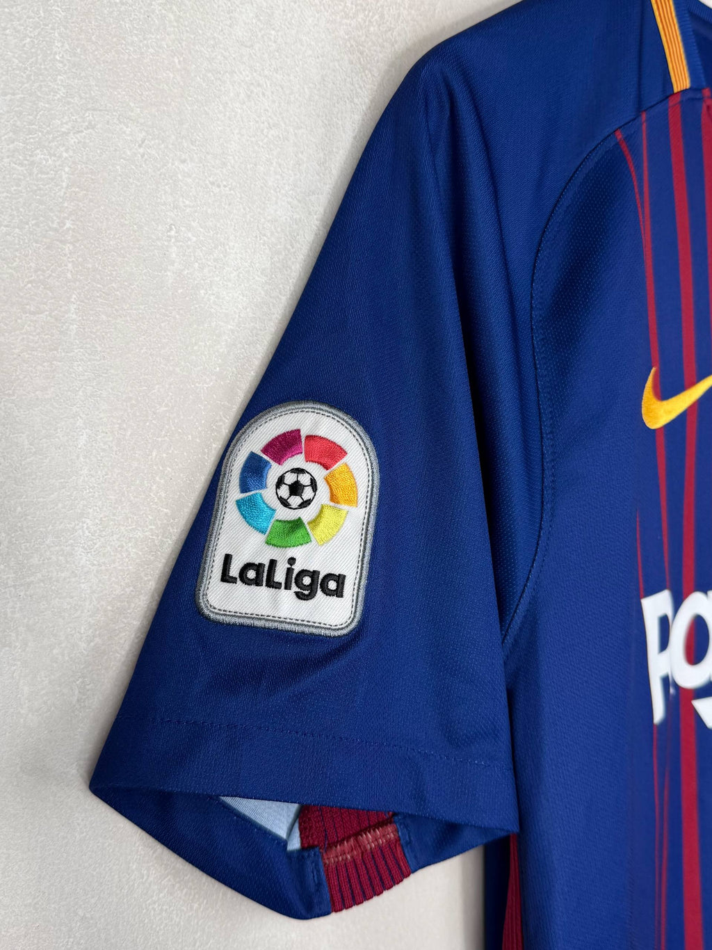 BARCELONA 2017/2018 HOME SHIRT #9 SUAREZ [M]