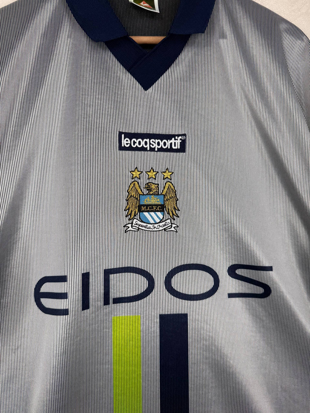 MANCHESTER CITY 2000/2002 AWAY SHIRT #15 HAALAND [XL]