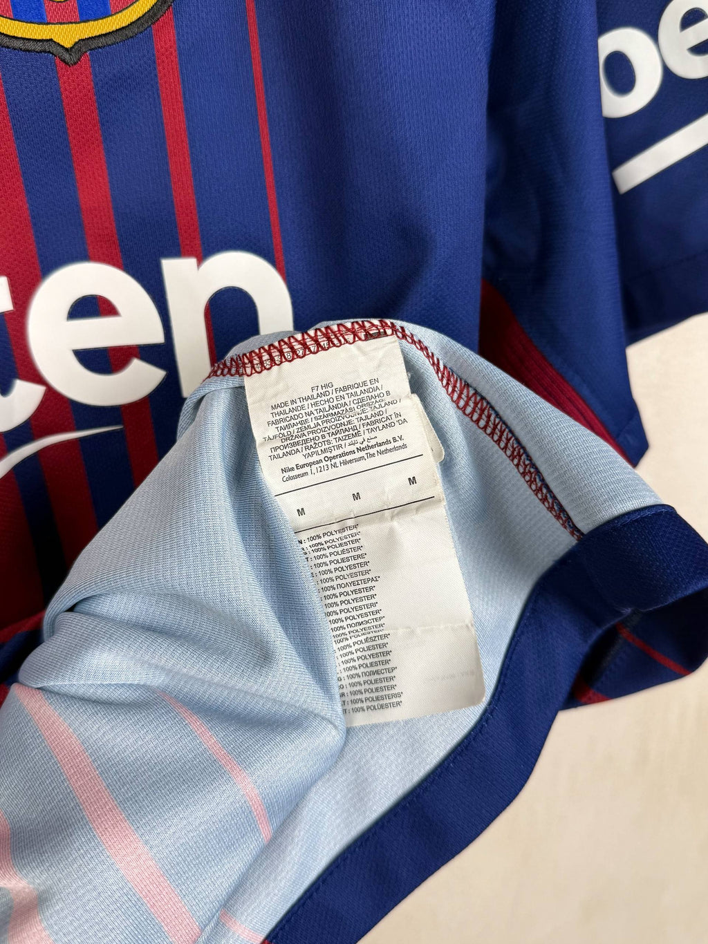 BARCELONA 2017/2018 HOME SHIRT #9 SUAREZ [M]