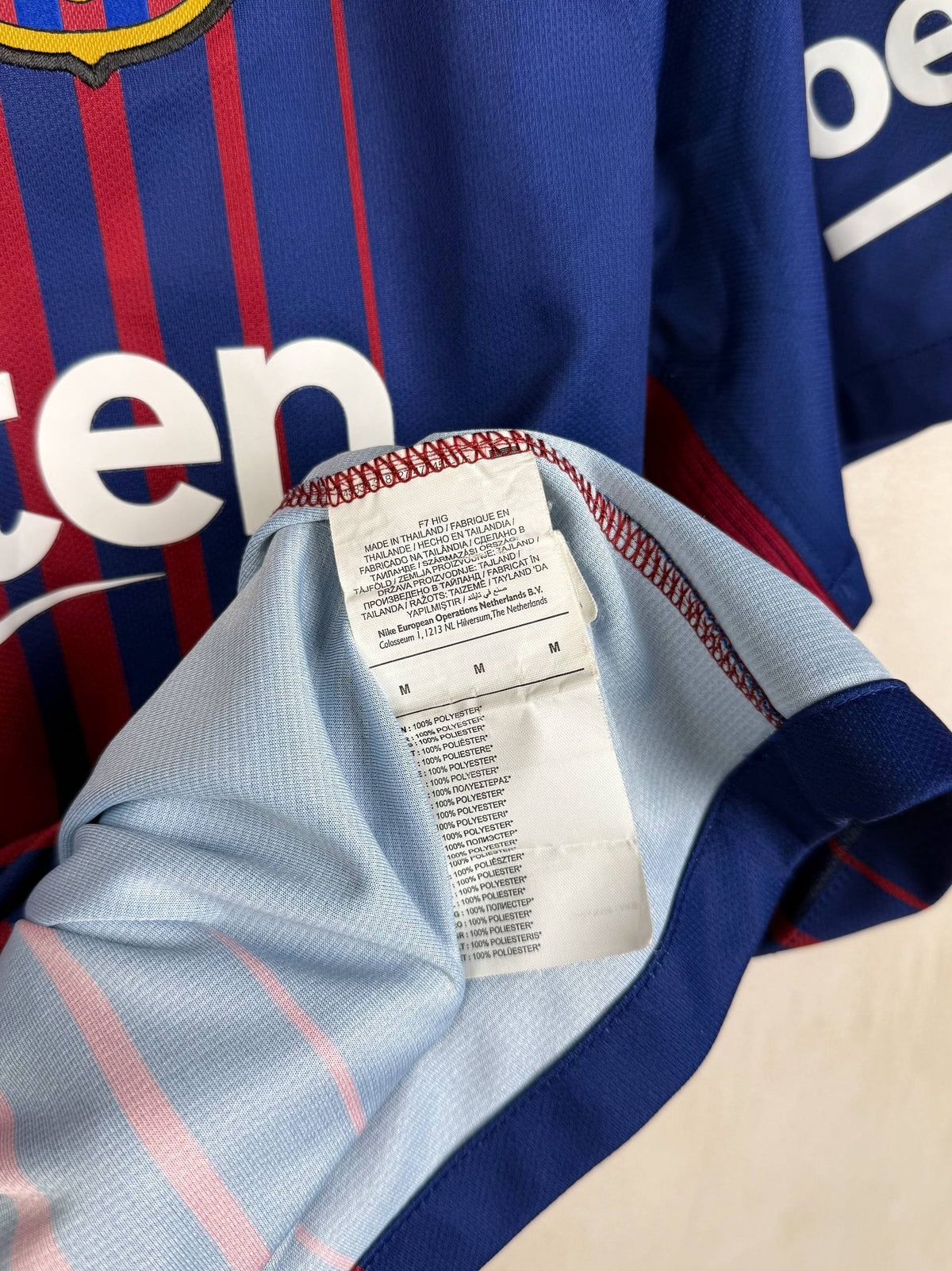 BARCELONA 2017/2018 HOME SHIRT #9 SUAREZ [M]
