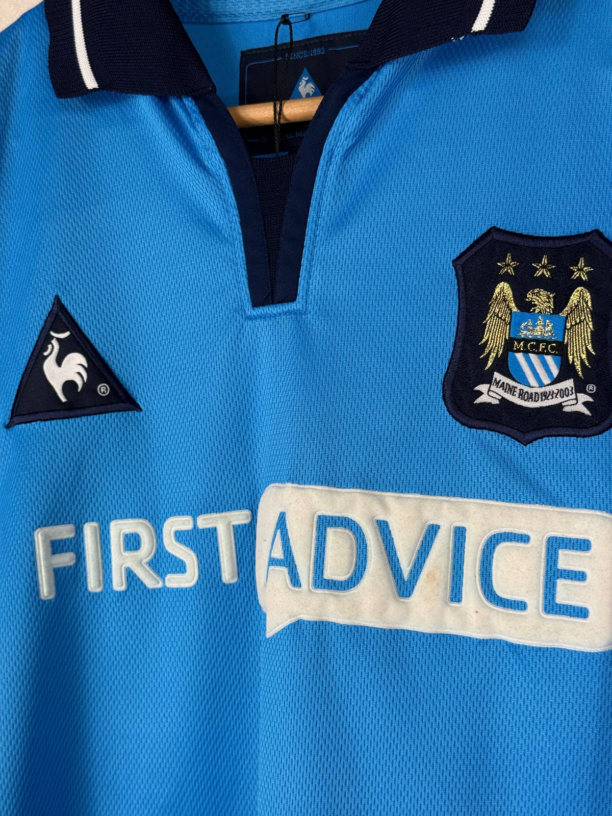 MANCHESTER CITY 2002/2003 HOME SHIRT #15 HAALAND [L]