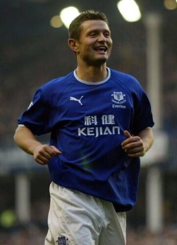 EVERTON 2003/2004 HOME SHIRT #8 RADZINSKI