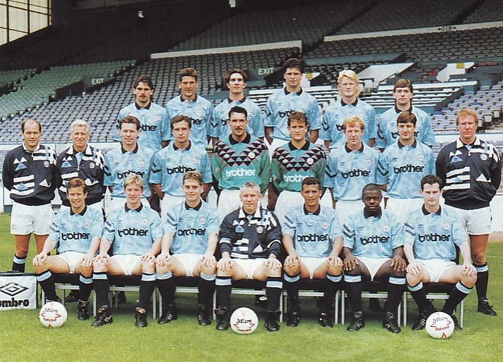 MANCHESTER CITY 1991/1992 TRAINING ZIP JACKET