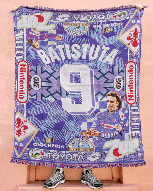 Woven Batistuta [Batigol] Fiorentina Rug